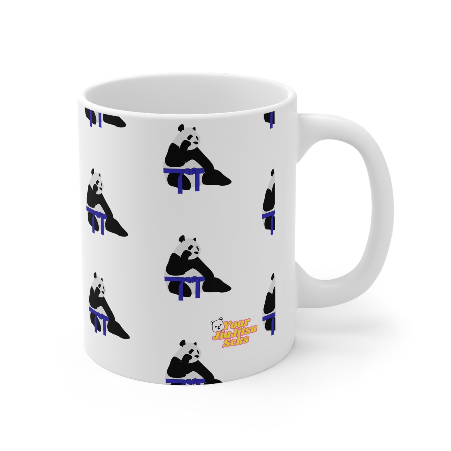 Blue Belt Panda Mug