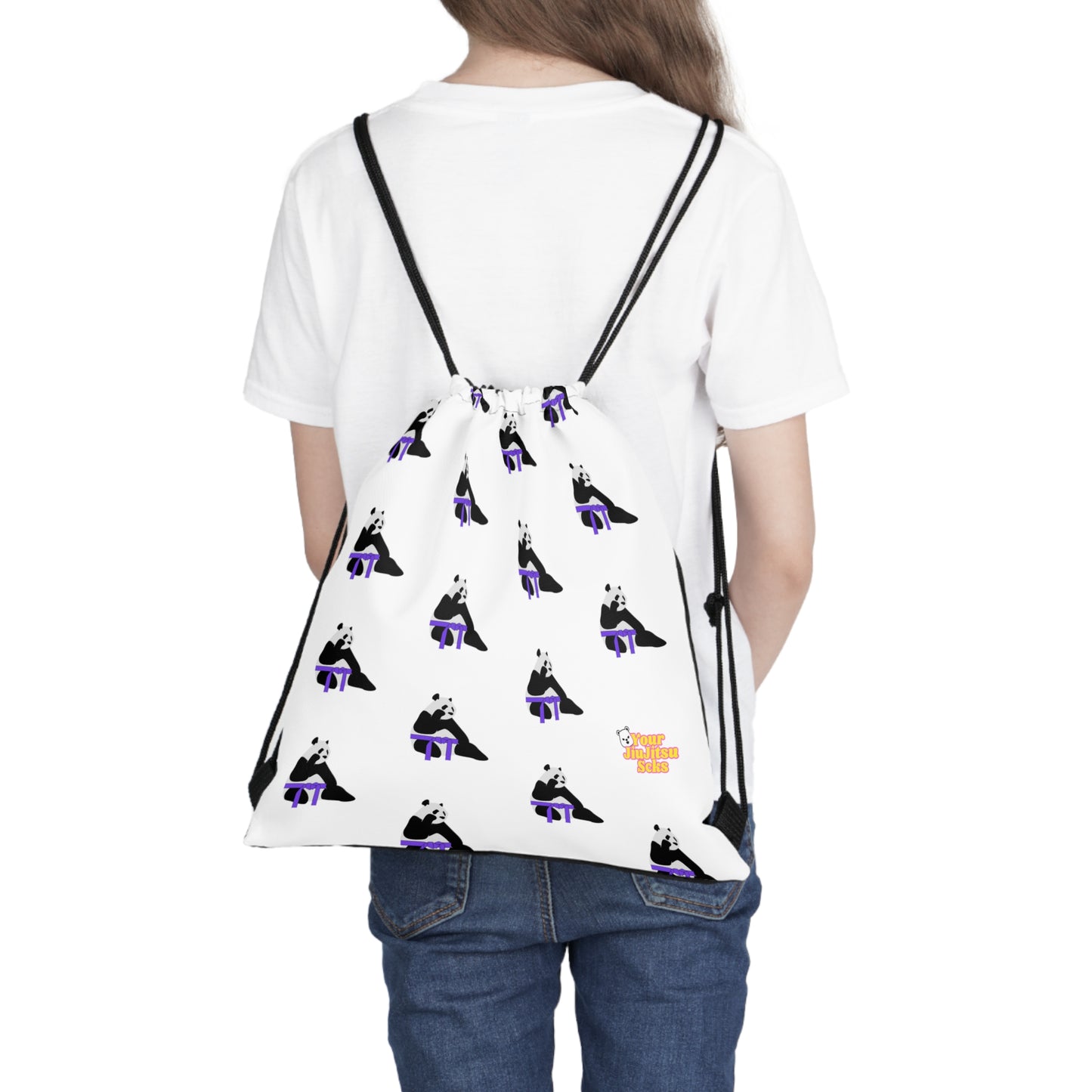 Purple belt panda Bag