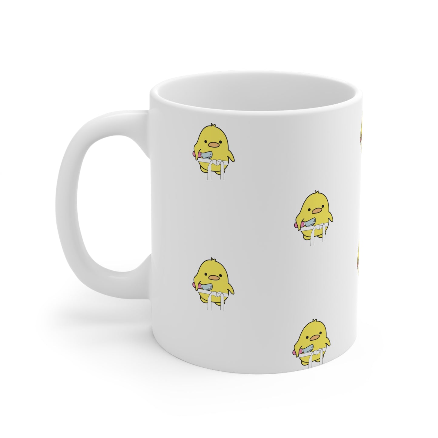 White Belt Chicken Mug